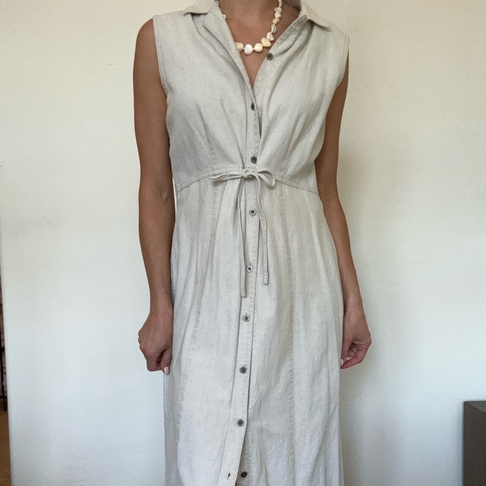 Vintage Linen gray Dress